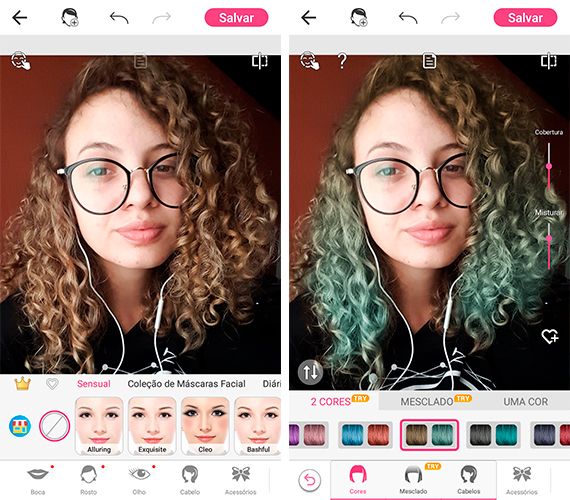 YouCam Makeup: app para mudar a cor do cabelo