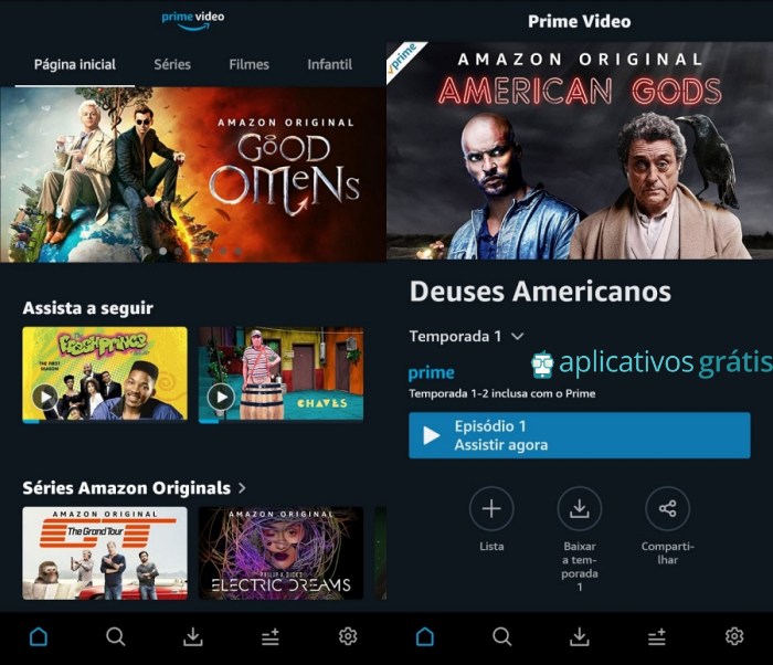 Amazon Prime Video Filmes E Series Aplicativos Gratis